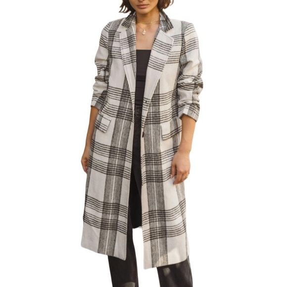 bohme Jackets & Blazers - Bohme Natalya Plaid Coat - Size Medium